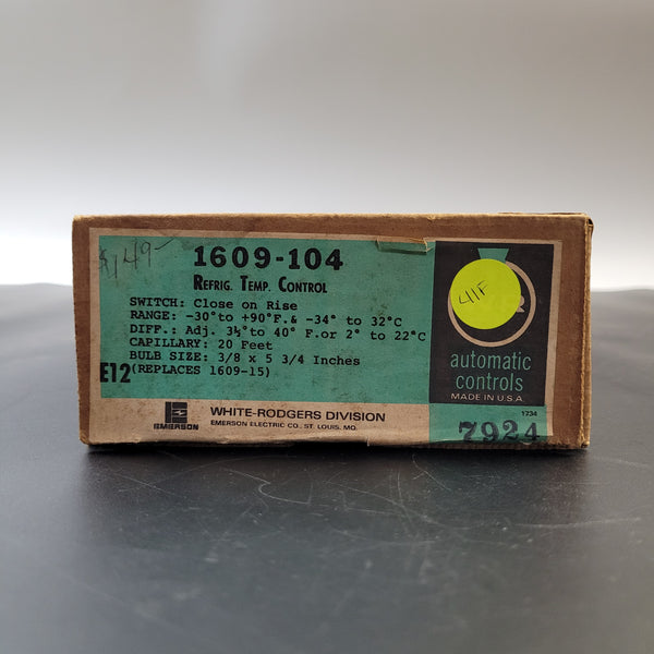 -- N/A Refrigerator & Freezer Misc. Parts 1609-104 Refrigerator & Freezer -- N/A