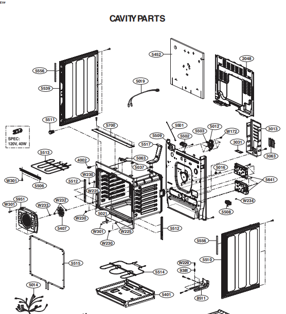 LG Range Heating Elements MEE62306504 (OEM) Range LG