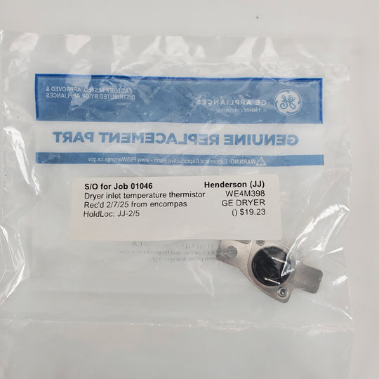 GE Dryer Thermostats WE4M398 (OEM)